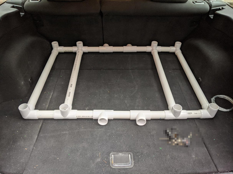 Rack without cylinders or gear bag